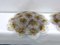 Lámparas de techo italianas vintage grandes de cristal de Murano, años 70. Juego de 2, Imagen 9