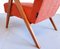 Mid-Century Easy Chairs in Rusty Orange, 1960s, Set of 2 7