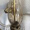 Lámpara de araña checa bohemia pequeña con tres bombillas, años 50, Imagen 40