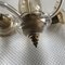 Lámpara de araña checa bohemia pequeña con tres bombillas, años 50, Imagen 46