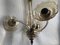 Lámpara de araña checa bohemia pequeña con tres bombillas, años 50, Imagen 5