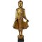 Escultura de Buda de pie, años 60, madera con pan de oro, Imagen 1