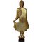 Sculpture Bouddha Debout, 1960s, Bois avec Feuille d'Or 10