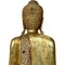 Stehende Buddha Skulptur, 1960er, Holz mit Blattgold 6