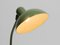 Mid-Century Modern Metal Table Lamp in Industrial Green from Kaiser Leuchten, 1950s, Image 12