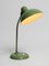 Mid-Century Modern Metal Table Lamp in Industrial Green from Kaiser Leuchten, 1950s, Image 16