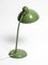 Lámpara de mesa Mid-Century moderna de metal en verde industrial de Kaiser Leuchten, años 50, Imagen 17