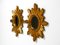 Mid-Century Sunburst Wall Mirrors in Wood and Resin, Set of 2 17