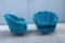 Italian Armchairs in Blue Velvet by Guglielmo Ulrich, 1950, Set of 2 9