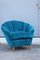 Italienische Sessel aus blauem Samt von Guglielmo Ulrich, 1950, 2er Set 12
