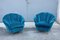 Italian Armchairs in Blue Velvet by Guglielmo Ulrich, 1950, Set of 2, Image 1