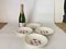 20th Century French Modernist Ceramic Plates with Geometrical Pattern Decor, Set of 4 9