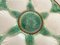 Oyster Plate in Majolica Green and White Color, France, 19th Century 4