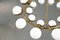 Vintage Italian Opaline Glass and Brass Chandelier with Ten Lights, Image 7