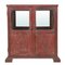 Wooden Display Case with Red Patina 4