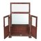 Wooden Display Case with Red Patina 2