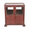 Wooden Display Case with Red Patina 1