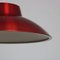 Red Metal Hanging Lamp from Lyfa, Denmark, 1960s 11