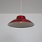 Red Metal Hanging Lamp from Lyfa, Denmark, 1960s 8