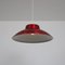 Red Metal Hanging Lamp from Lyfa, Denmark, 1960s, Image 8