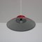 Red Metal Hanging Lamp from Lyfa, Denmark, 1960s, Image 7