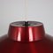 Red Metal Hanging Lamp from Lyfa, Denmark, 1960s, Image 6