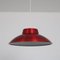 Red Metal Hanging Lamp from Lyfa, Denmark, 1960s, Image 1