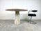 Travertine Dining Table in the style of Angelo Mangiarotti, 1970s 9