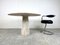 Travertine Dining Table in the style of Angelo Mangiarotti, 1970s, Image 9