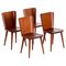 Swedish Pine Chairs by Göran Malmvall, 1960s, Set of 4 1