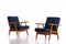 Set of GE 240 Cigar Easy Chairs in Oak by Hans J. Wegner, 1950s 2