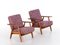 Poltrone GE 240 Cigar in quercia di Hans J. Wegner, anni '50, set di 2, Immagine 9