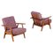 GE 240 Cigar Easy Chairs in Oak by Hans J. Wegner, 1950s, Set of 2 1