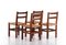 Vintage Stühle aus Kiefernholz, 1960er, 4er Set 6