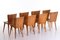 Swedish Pine Chairs by Göran Malmvall, 1950s, Set of 8 3