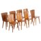 Swedish Pine Chairs by Göran Malmvall, 1950s, Set of 8 1