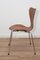 Model 3107 Teak & Plywood Ant Chairs by Arne Jacobsen for Fritz Hansen, 1960s, Set of 7 10