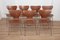 Modell 3107 Ant Stühle aus Teak & Schichtholz von Arne Jacobsen für Fritz Hansen, 1960er, 7er Set 1