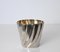 Calegaro Ice Bucket in Hammered Silver Plate and Gold Plate, Italy, 1970s 1