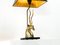 Lámpara de mesa Antilope Head de latón, Francia, años 50, Imagen 4