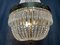 Large Brass and Glass Sac De Pearl Chandelier 3