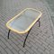 Small Bamboo and Frosted Glass Coffee Table from Rohé Noordwolde, 1950s 5