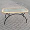 Small Bamboo and Frosted Glass Coffee Table from Rohé Noordwolde, 1950s 3