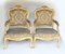 Empire French Gilt Salon Armchairs, 1920s, Set of 2 1