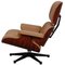 Lounge Chair with Ottoman in Caramel Coloured Leather by Charles Eames for Vitra 4