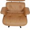 Fauteuil avec Ottomane en Cuir Couleur Caramel par Charles Eames pour Vitra 9