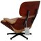 Sessel mit Fußhocker aus Karamellfarbenem Leder von Charles Eames für Vitra 12