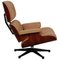 Fauteuil avec Ottomane en Cuir Couleur Caramel par Charles Eames pour Vitra 10