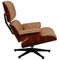Sessel mit Fußhocker aus Karamellfarbenem Leder von Charles Eames für Vitra 10