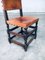 Tudor Style Cromwellian Leather Dining Chairs, England, 1940s, Set of 8 7